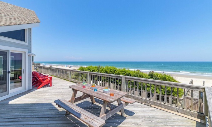 Currituck County House | Oceanfront home in Corolla NC just steps from the beach!