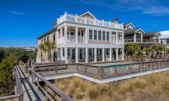 North Litchfield Beach House | Oceanfront Home with private heated* swimming pool at North Litchfield Beach in Pawleys Island.
