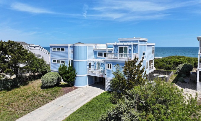 Whalehead Beach House | OCEANFRONT, Private Pool, Ocean Views, Beach Walkway, Hot Tub, WL1035, PiraSea