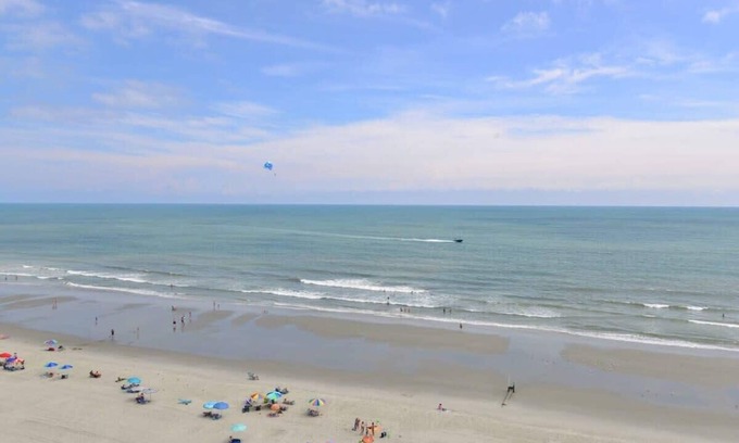 Crescent Beach Condo | Oceanfront Suite Private Balcony Top Location