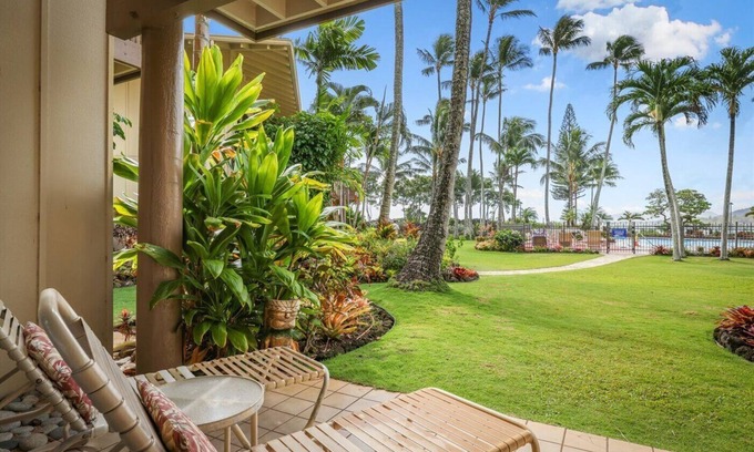 Wailua Condo | Oceanfront, steps to the sand at Lae Nani