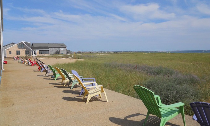 Provincetown Resort | Oceanfront Suite overlooking Cape Cod Bay - step off your patio onto the beach!
