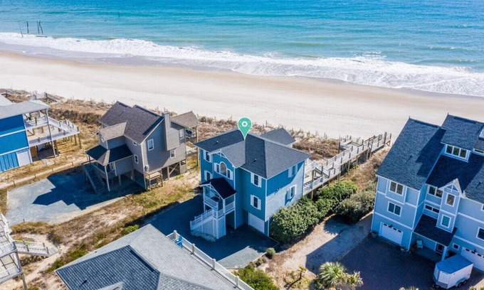 Village of Stump Sound House | Oceanfront | Community Pool | Private Beach Access
