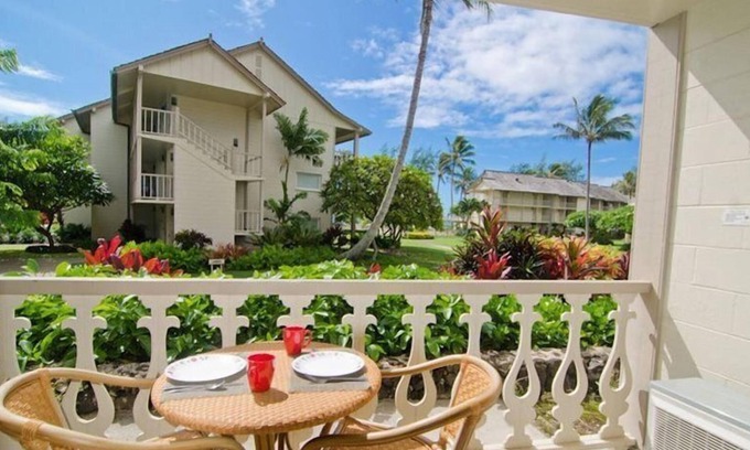Wailua Condo | Oceanview Ground Floor Studio | Islander on the Beach 111