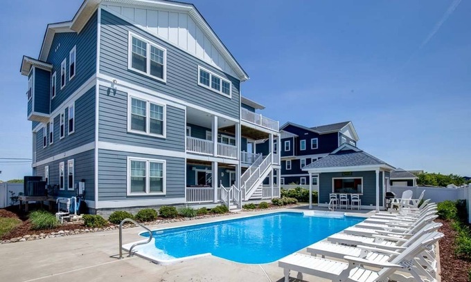 Sandbridge House | Oh The Places You'll Go | 56 ft from the beach | Private Pool, Hot Tub