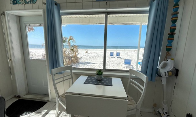 Indian Shores Cottage | OLD FLORIDA CHARM- DIRECT BEACH FRONT COTTAGE - STEP RIGHT INTO THE SAND!