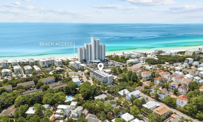 Cassine Village Condo | ON 30A~2 pools~New public beach access~2 min. walk to the beach~Bike to Seaside!