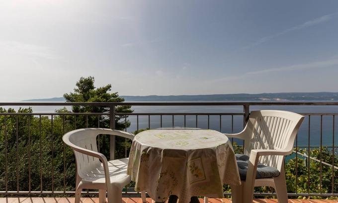 Mimice Apartment | One bedroom apartment with balcony and sea view Mimice, Omiš (A-11045-b)