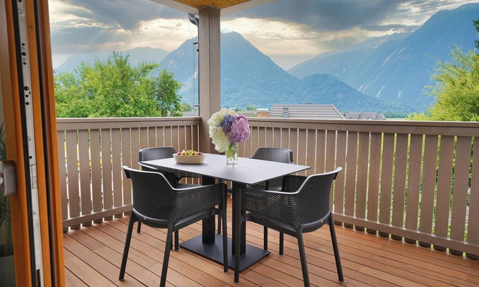 Bovec Apartment | One-Bedroom Apartment with Stunning Mountain View and Large Private Terrace