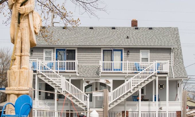 Anchorville Apartment | Our Aft Cabin is clean & comfy & comes with boat slip & trailer parking!