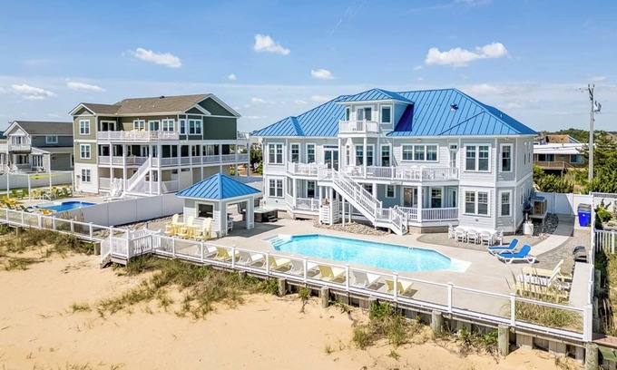 Sandbridge House | Over the Moon | Oceanfront | Private Pool and Hot Tub