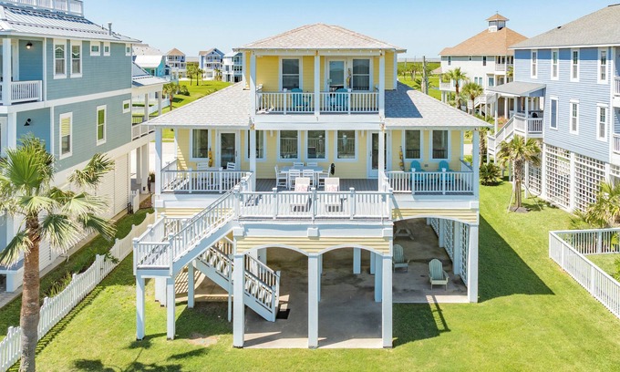Red Fish Cove House | Panoramic Gulf View Home w/Elevator, 3 Decks + Community POOL, Hot Tubs & More