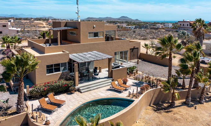 Todos Santos House | Panoramic ocean & mountain views w private pool, 10 minute walk to surf beaches!