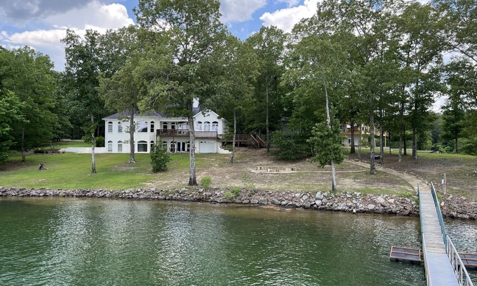 Stoney Point Landing House | Paradise -Easy slope to the water with stone walkway and stone fire pit!