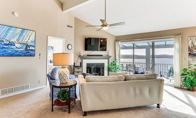 Village of Four Seasons Apartment | Patio, Views & Pools: Lake of the Ozarks Condo!