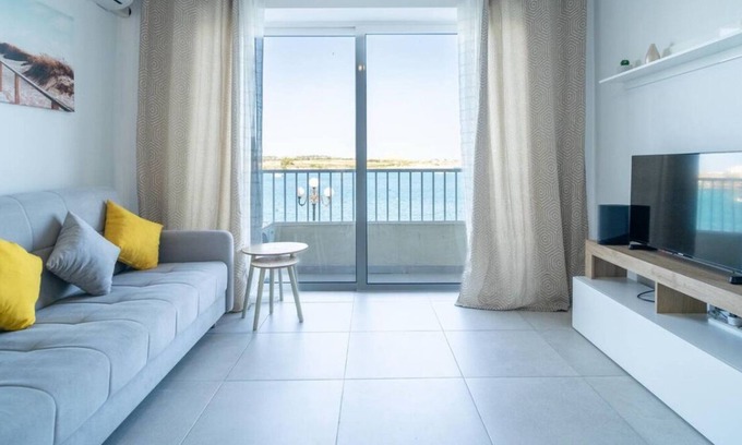 Birzebbuga Apartment | Peaceful Seafront 3BR Apt with Balcony!