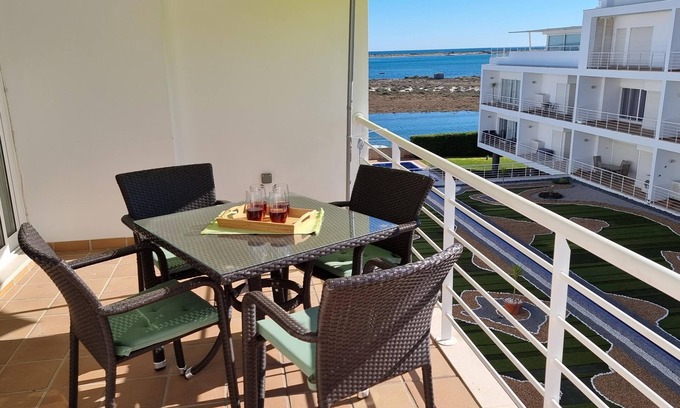 Fuseta Condo | Penthouse in Fuseta with private roof terrace and sea views