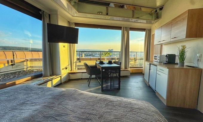 Pforzheim Apartment | Penthouse Suite with Goldstadt view