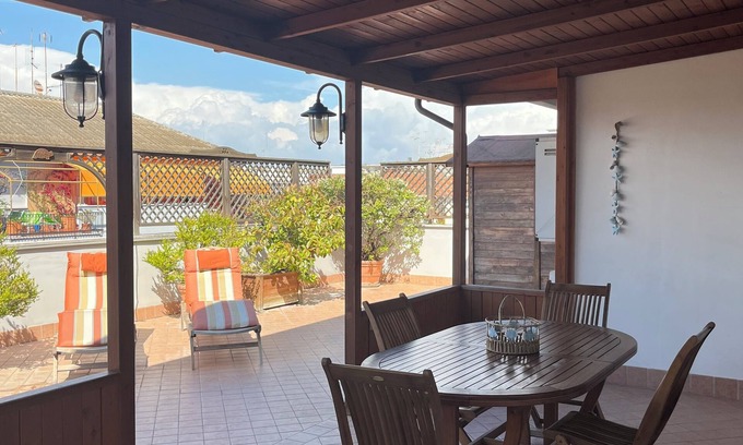 Quartiere XXXIII Lido di Ostia Ponente Apartment | Penthouse with terrace in Via dei Traghetti