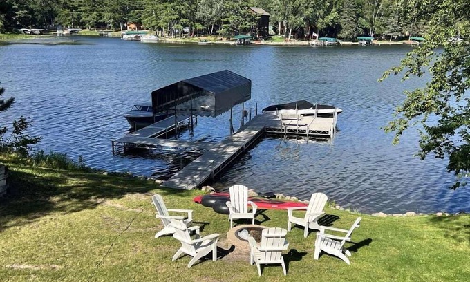 Crosslake House | Perfect Location On Protected Channel, Swimming, Fishing From Dock, Amazing View