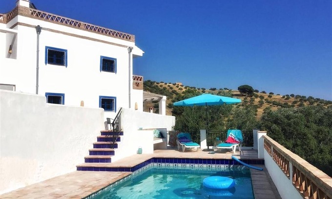 Almunecar Villa | Pet-Friendly Villa 'Algarrobo Azul' with Sea View, Pool, Garden, A/C & Wi-Fi