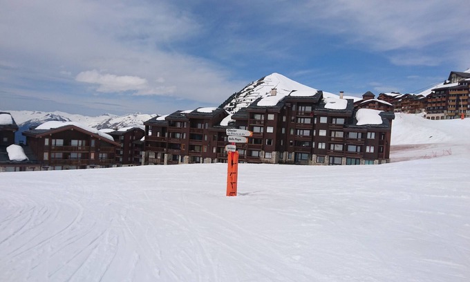 Belle Plagne Apartment | Pierre De Soleil - Ski in/out, next to ski school, shops/restaurants -free wifi