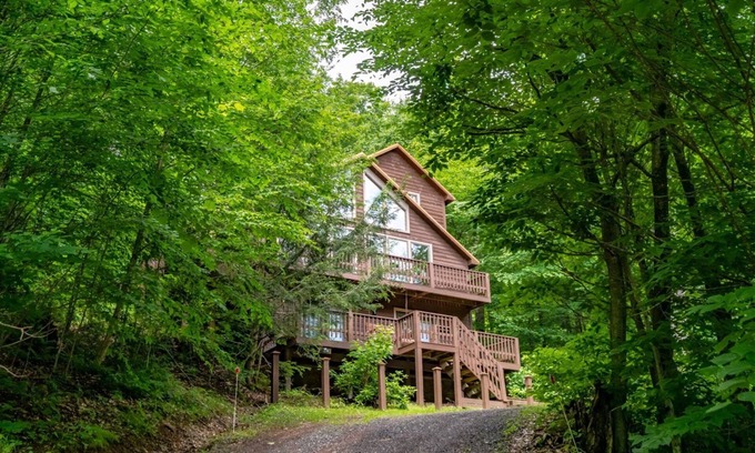 Davis House | Pinecone Ridge - 441 Northpoint WaynnCinnamon Fern Chalet - Pet Friendly, Hot Tub, Short Drive to Two Ski Areas & Two State Parks