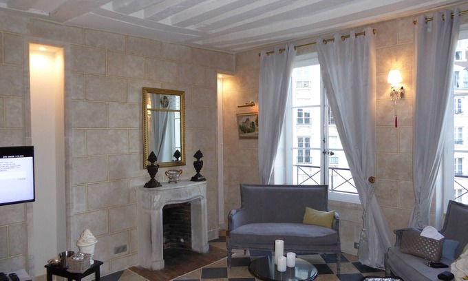 Paris City Center Apartment | PLACE DAUPHINE, 17th Century, next Notre Dame, Exceptional Duplex, 2BR, 2,B, AC
