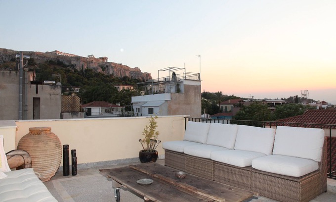 Plaka Apartment | Plaka 2-storey Penthouse with Acropolis views. PL6