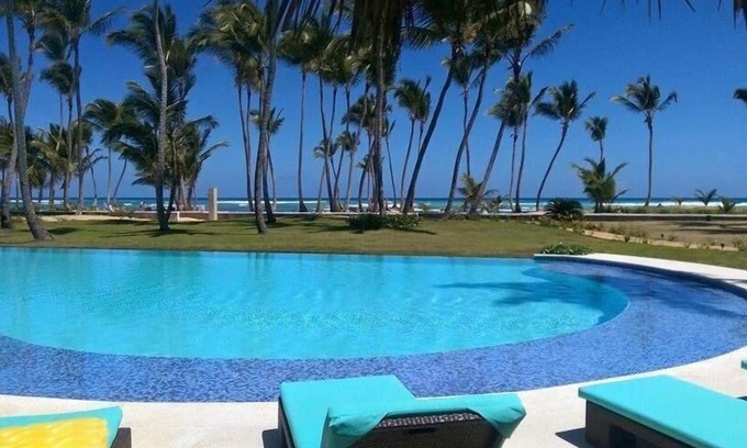 Punta Cana Condo | Playa Palmera Luxurious Two Bedrooms Ocean Front Condo With Private Quiet Beach.