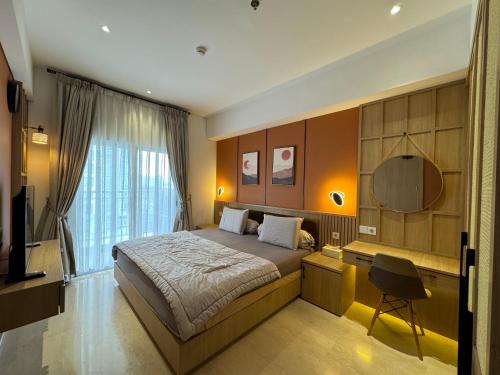 Kesawan Apartment | Podomoro City Deli Medan Tower Empire - Japandi Style - 2BR Family Suite 3 beds - 87m