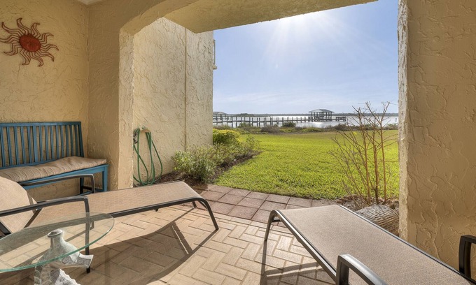 Crescent Beach Condo | Point Matanzas A6 | Pool Access, Boat Dock!