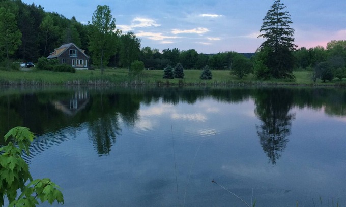 Spencer Cabin | PondView Mountain Country House/Cabin on 70 acres with 5 Ponds
