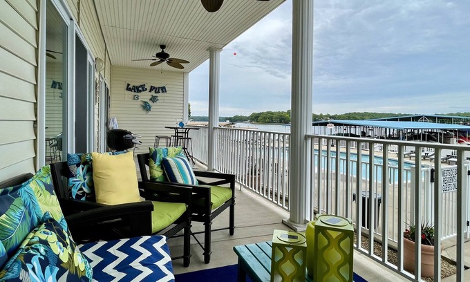 Sunrise Beach Condo | Pool & Lakeside 3BR condo . less than 10 steps to the heated pool!