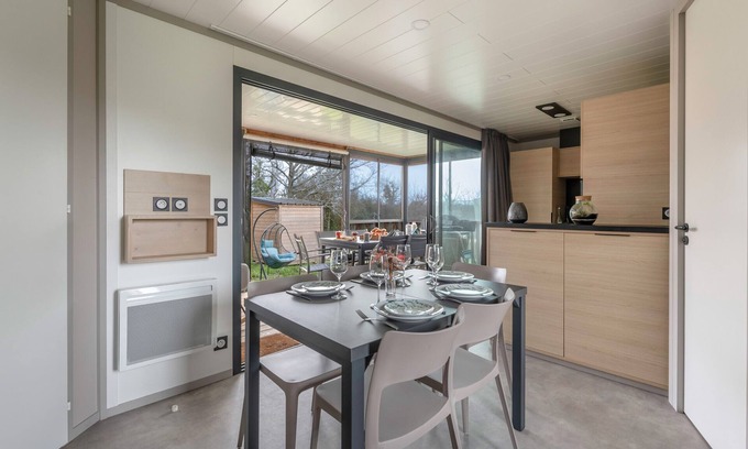 Guerande Ski Chalet | Pool - Living room in Guérande - 3 bedrooms
