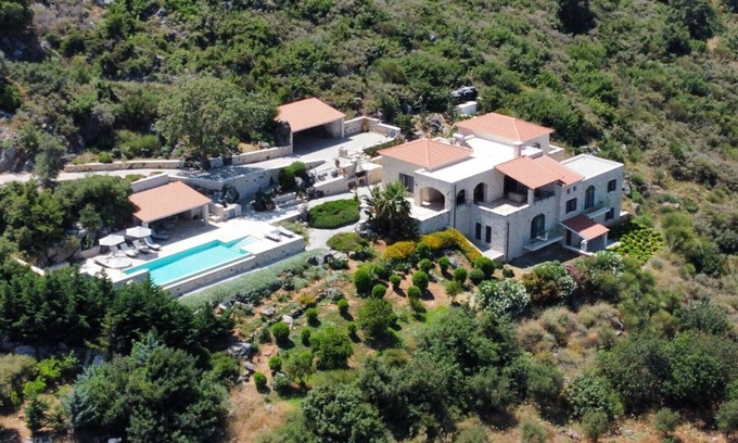 Atsipópoulon Villa | Pool-Villa Mila, heated pool, spacious Villa on 13. 000 sqm plot