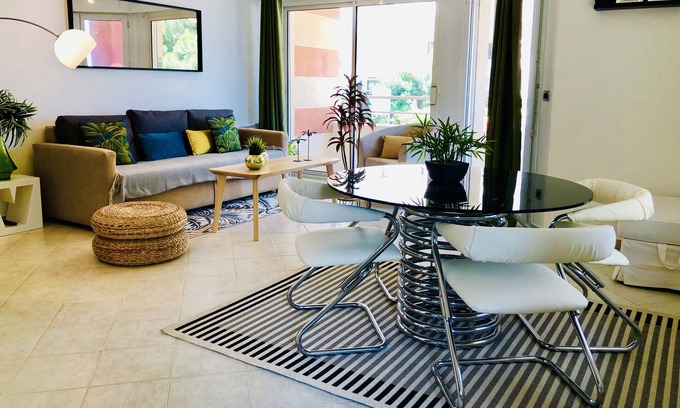 Frejus Port Apartment | Port Fréjus sea view all pedestrian, sandy beach, terrace and garden ...