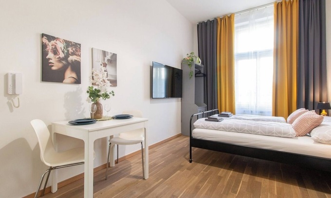 Prague 7 Apartment | Prague Gem: Studio near Stromovka Park