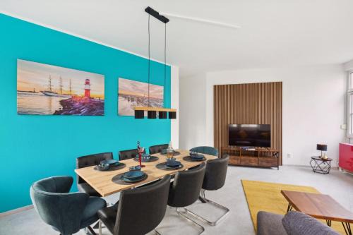 Markranstaedt Apartment | Premium Apartment mit 3 Schlafzimmern, gemütlichen Wohnbereich, mit 2 WCs