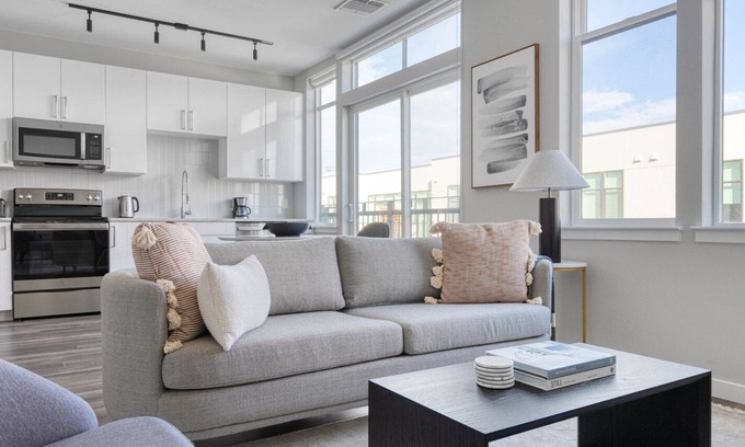 Transit Village Apartment | Premium Boulder 1BR w/ Pool, W/D & Spa, nr Google Campus, by Blueground