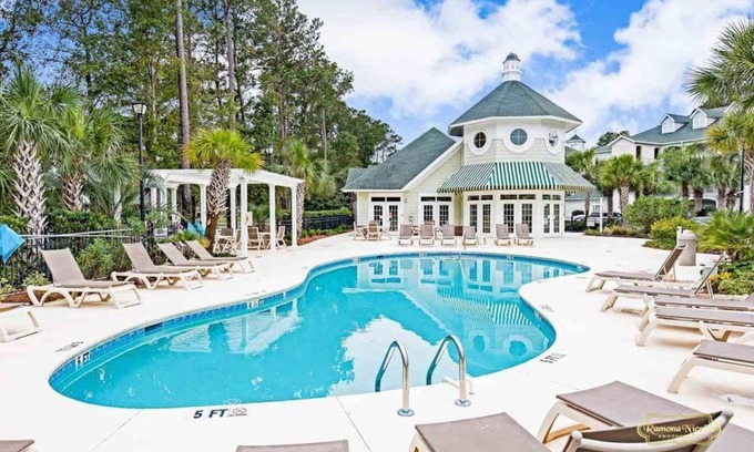 Carolina Forest Condo | Pretty Peony Steps to Pool - Myrtle Beach, SC