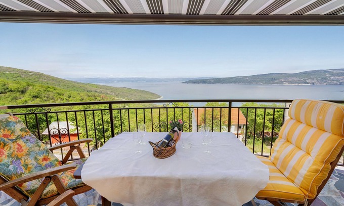 Zagorje House | Pretty villa with above ground pool, magnificent sea views