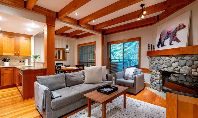Upper Village House | Prime Location 3.5BR | Private Hot Tub | Garage | Walk to Slopes | Managed by Aloha Whistler