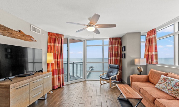 Cherry Grove Beach Condo | Prince Resort 1802-2BR/2BA Oceanfront condo in Cherry Grove