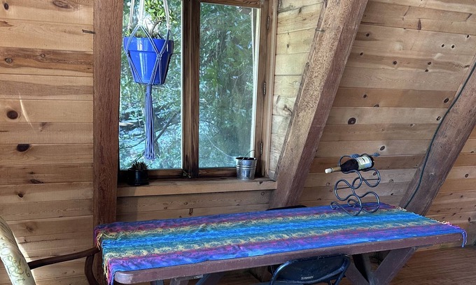 Brookings Cabin | Private Aframe cabin on 17acres of the Chetco River