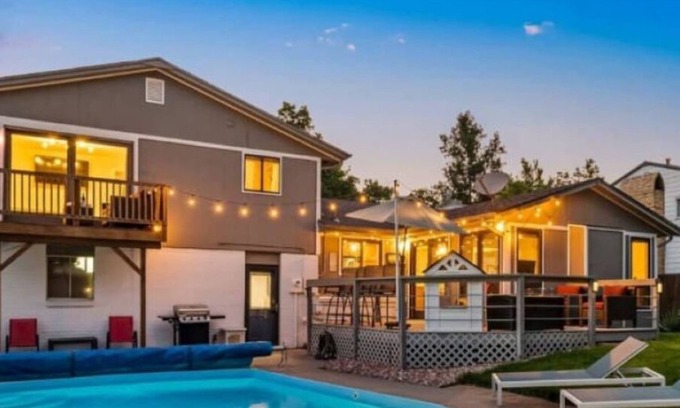 Arvada Apartment | Private Heated Pool~Lakefront~Kitchenette~Sleeps 12~Peloton Bike!