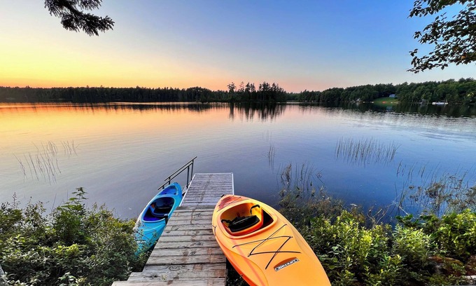 Calais Cottage | Private Lake Side Home in the Woods