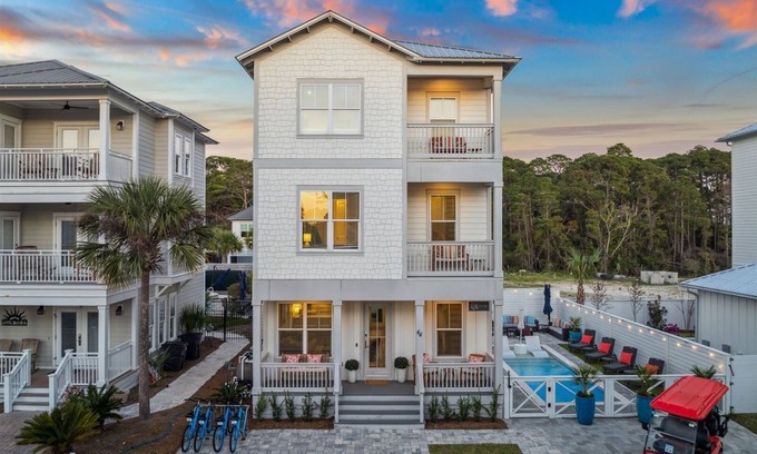 Gulf Place House | Private Pool! LSV & 4 Bikes Included! Sleeps 18! Pet Friendly!
