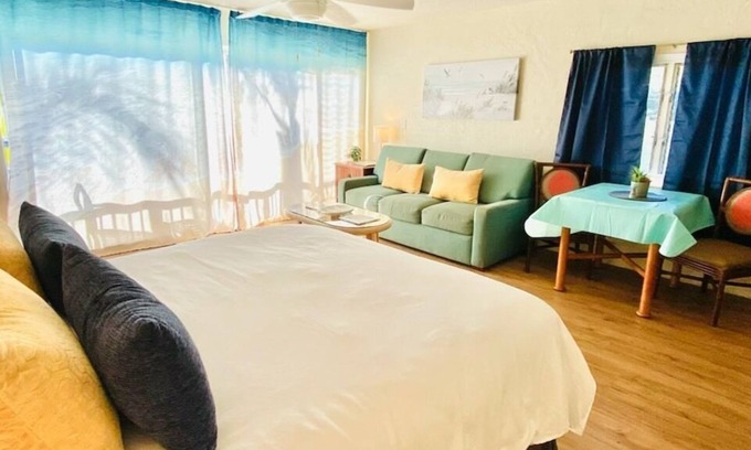 Poipu Apartment | Private Prince Kuhio Studio Sleeps 4. A/C and Plenty of Ocean Breeze