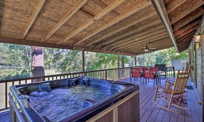 Boswell House | Private Riverfront Cabin with Ozark Mountain View!